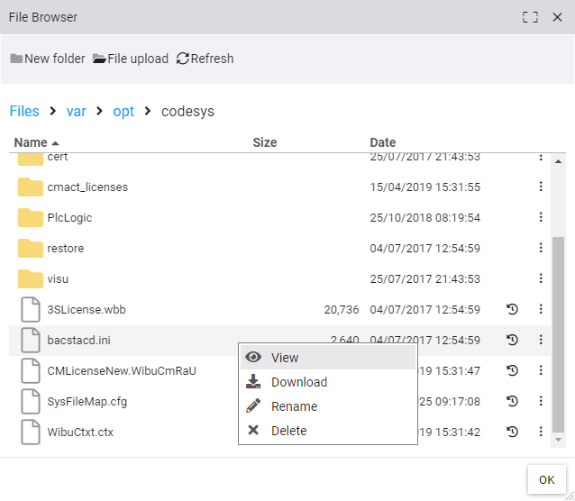 Dateizugriff über den Cloud Adapter